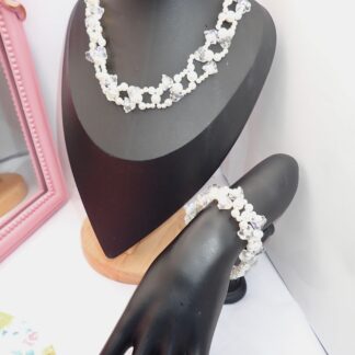 juego de pulcera y collar artesanal
