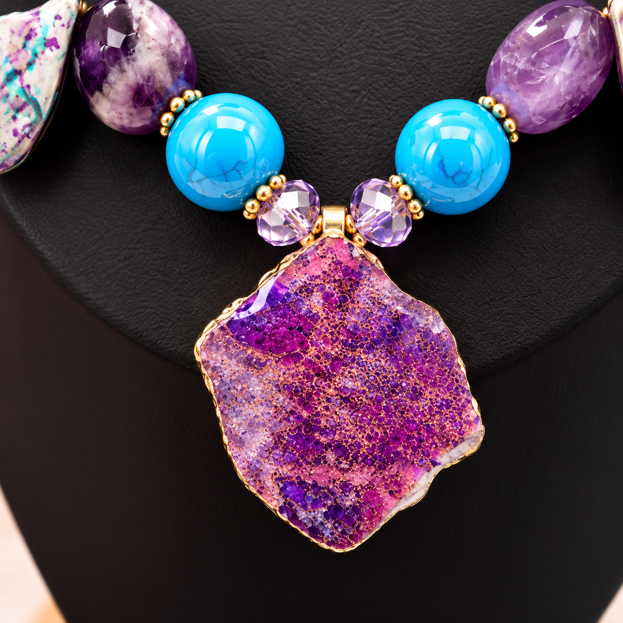 Violet Sky Necklace / Cielo Violeta - Image 2
