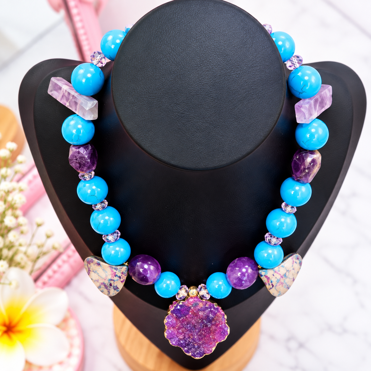 Violet Sky Necklace / Cielo Violeta - Image 5