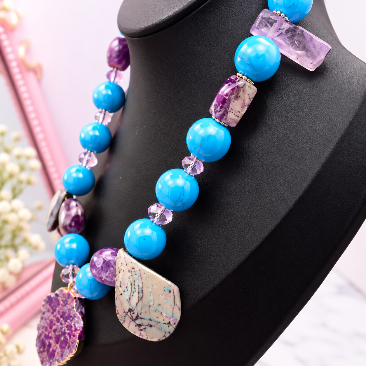 Violet Sky Necklace / Cielo Violeta - Image 3