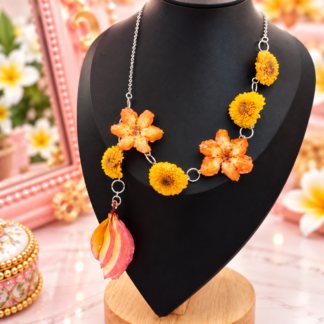 Golden Garden Seashell Necklace